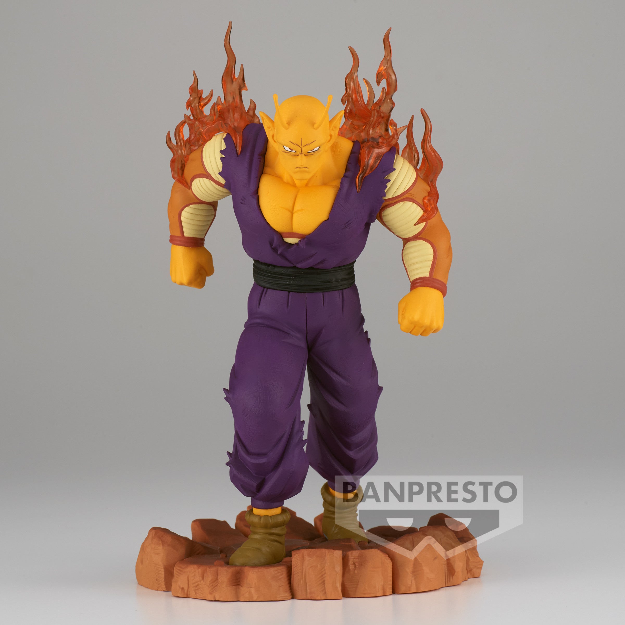 Figurine de Orange Piccolo du film Dragon Ball Super, mesurant 14 cm, fabriquée en PVC par Banpresto.