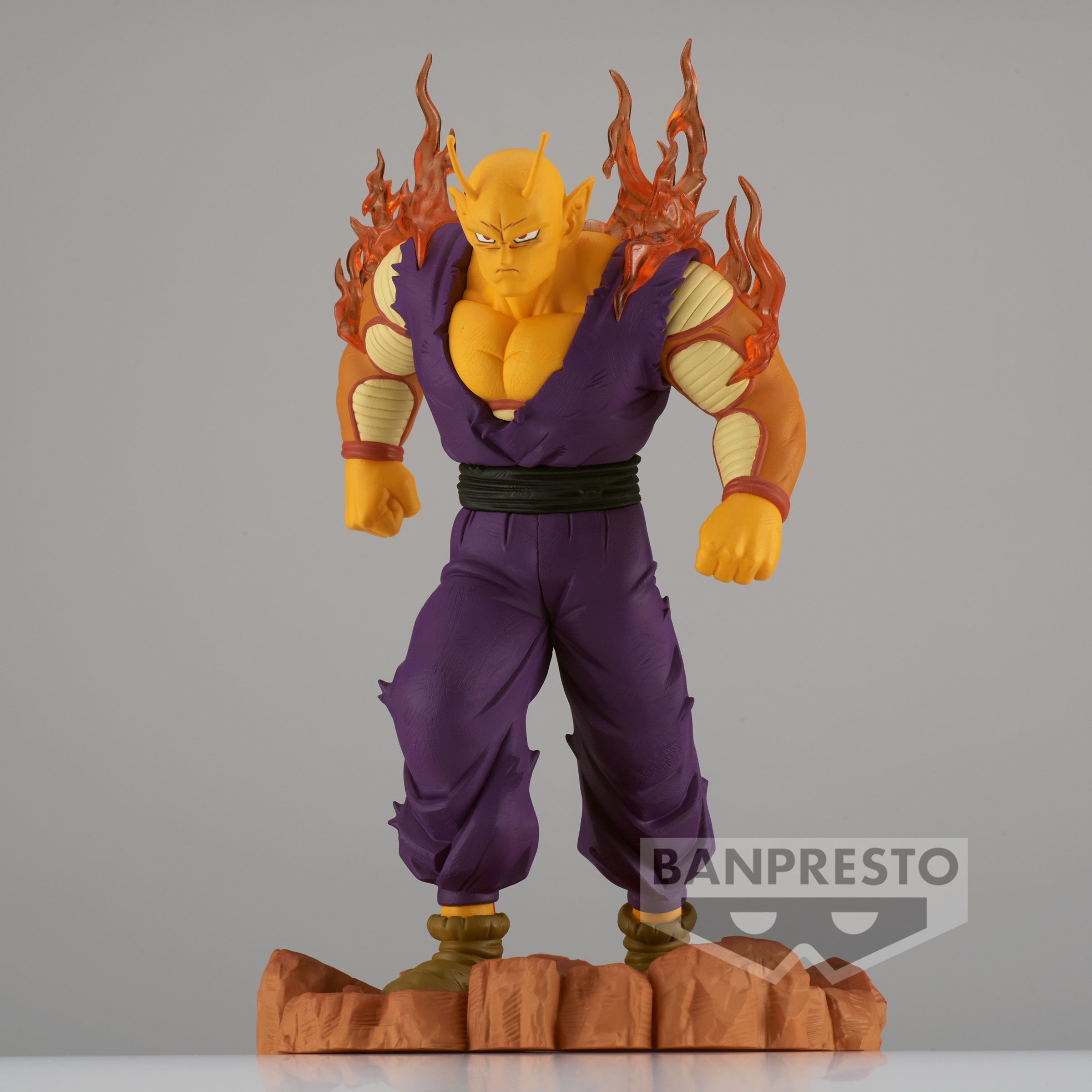 Figurine de Orange Piccolo du film Dragon Ball Super, mesurant 14 cm, fabriquée en PVC par Banpresto.