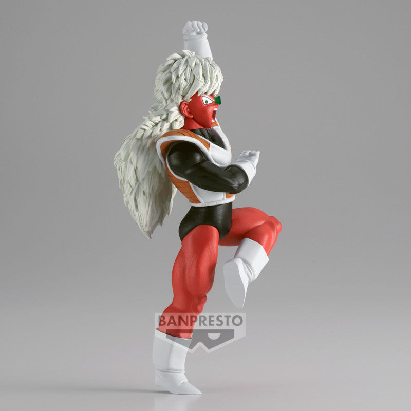 Figurine de Jeice de Dragon Ball Z, représentant le personnage en pose dynamique avec une expression déterminée, fabriquée par Banpresto, d'une hauteur de 10 cm.