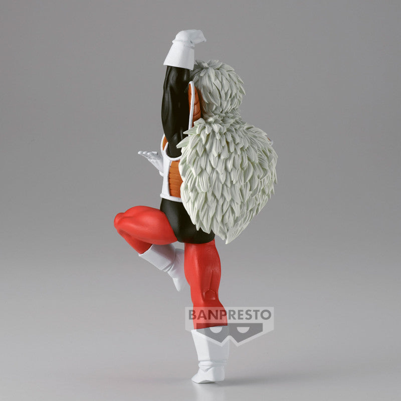 Figurine de Jeice de Dragon Ball Z, représentant le personnage en pose dynamique avec une expression déterminée, fabriquée par Banpresto, d'une hauteur de 10 cm.