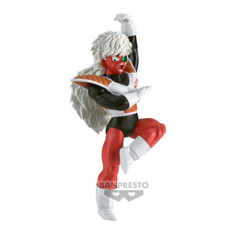 Figurine de Jeice de Dragon Ball Z, représentant le personnage en pose dynamique avec une expression déterminée, fabriquée par Banpresto, d'une hauteur de 10 cm.