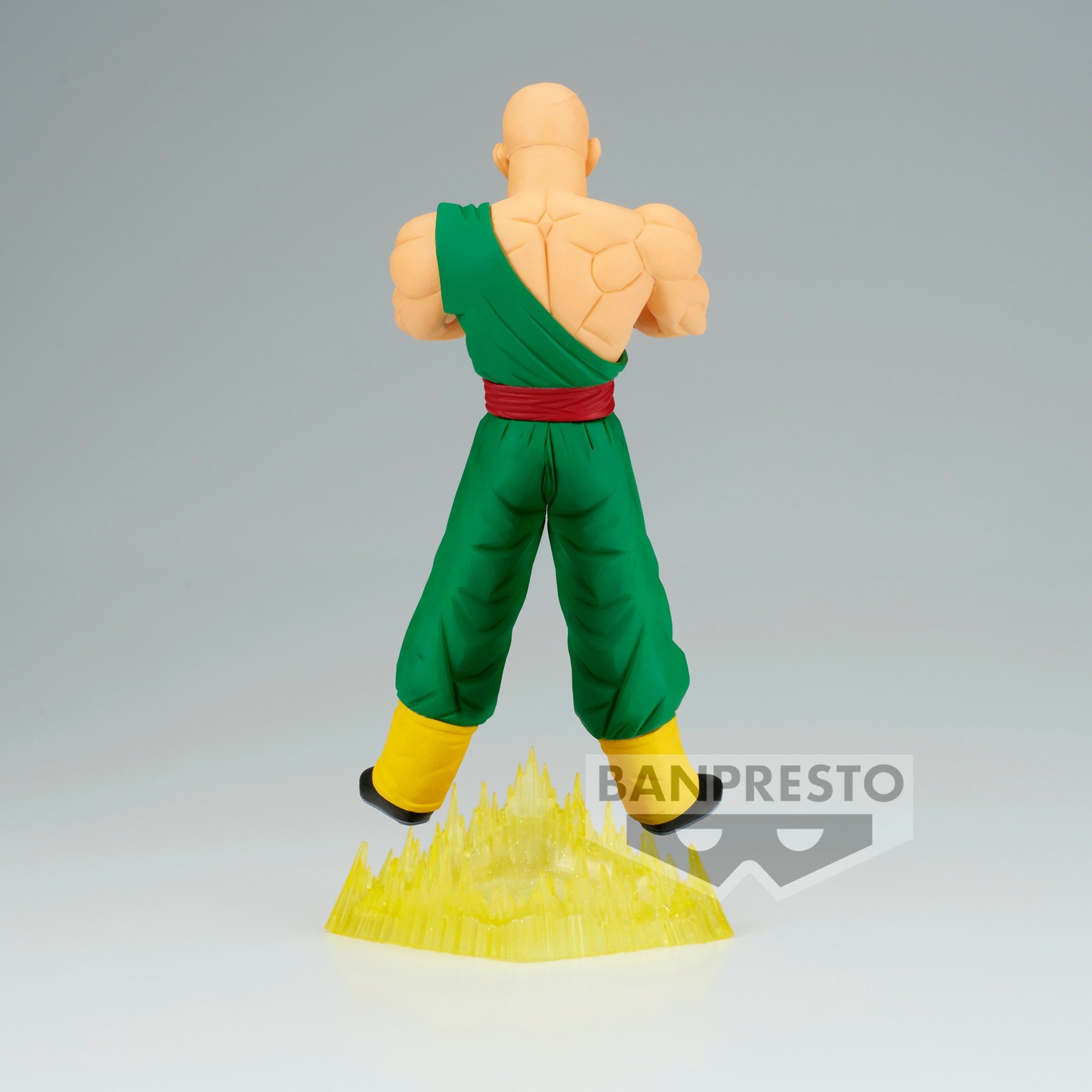 Figurine de Ten Shin Han en PVC mesurant 18 cm, représentant le personnage en position d'attaque avec un regard déterminé et les mains formant un triangle pour exécuter le Kikōhō. Éditée par Banpresto dans la collection GxMateria.