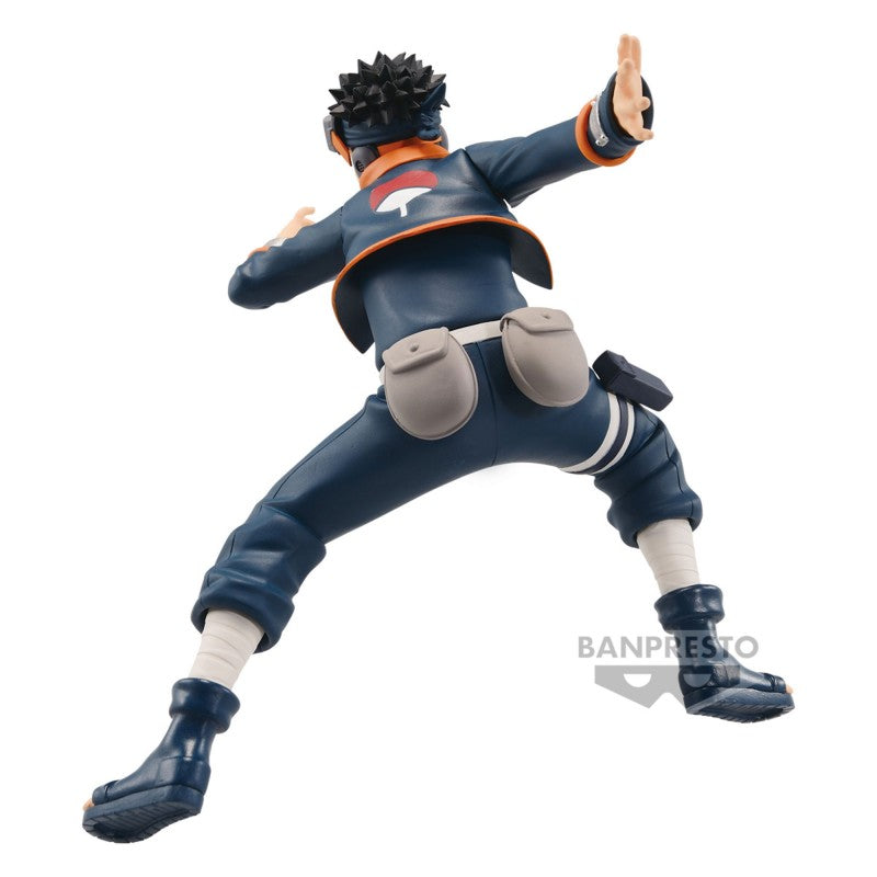 Figurine d'Obito Uchiha de Naruto Shippuden, en PVC, avec Sharingan apparent et pose dynamique.