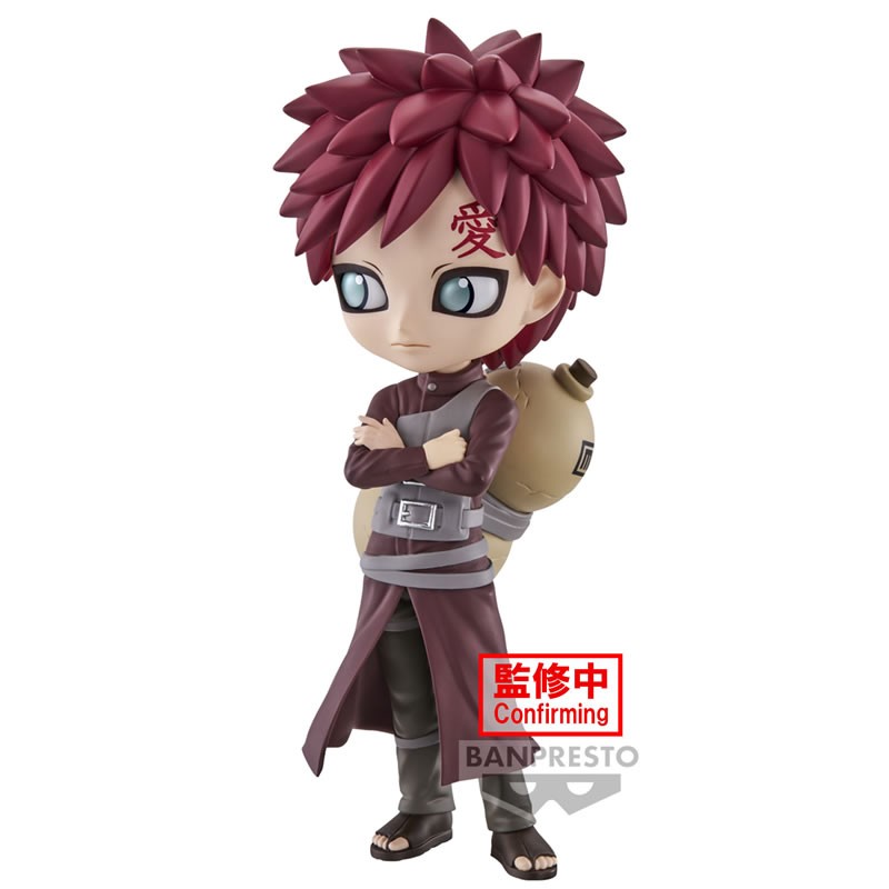 Figurine Qposket de Gaara du Desert avec des détails précis, une pose dynamique et des caractéristiques distinctives.