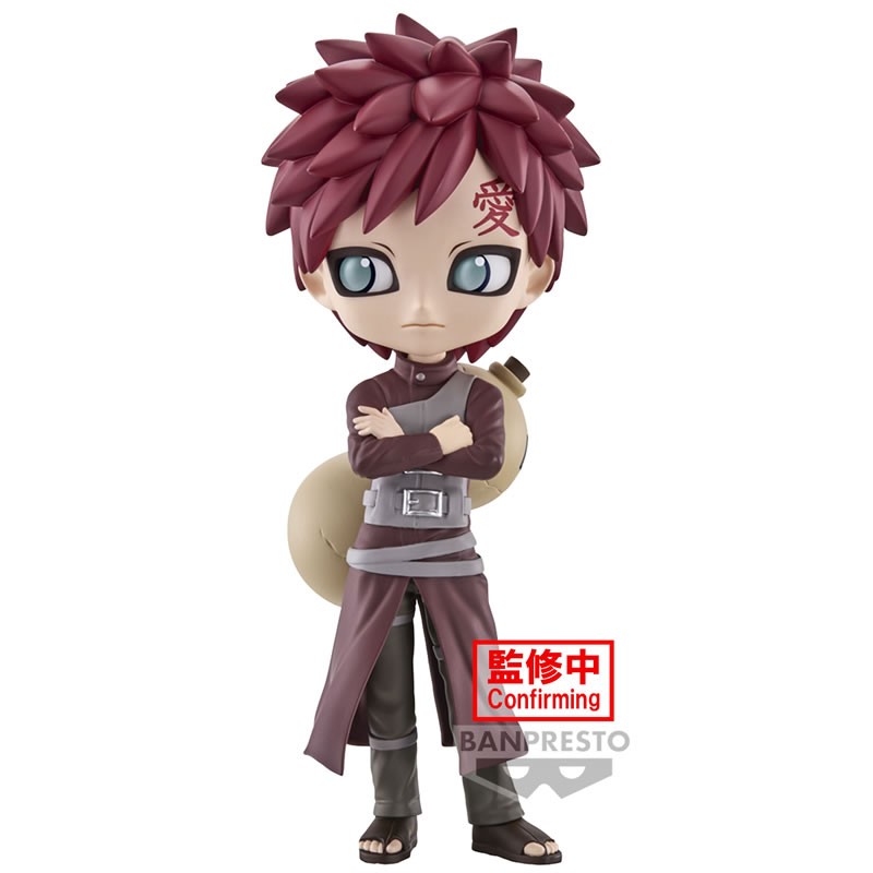 Figurine Qposket de Gaara du Desert avec des détails précis, une pose dynamique et des caractéristiques distinctives.