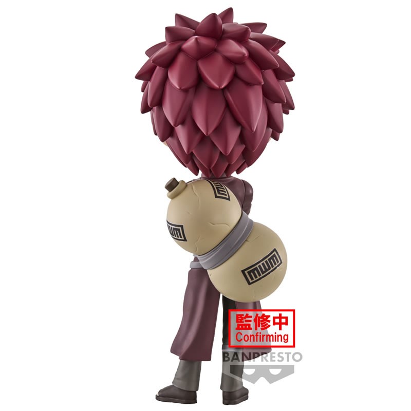 Figurine Qposket de Gaara du Desert avec des détails précis, une pose dynamique et des caractéristiques distinctives.