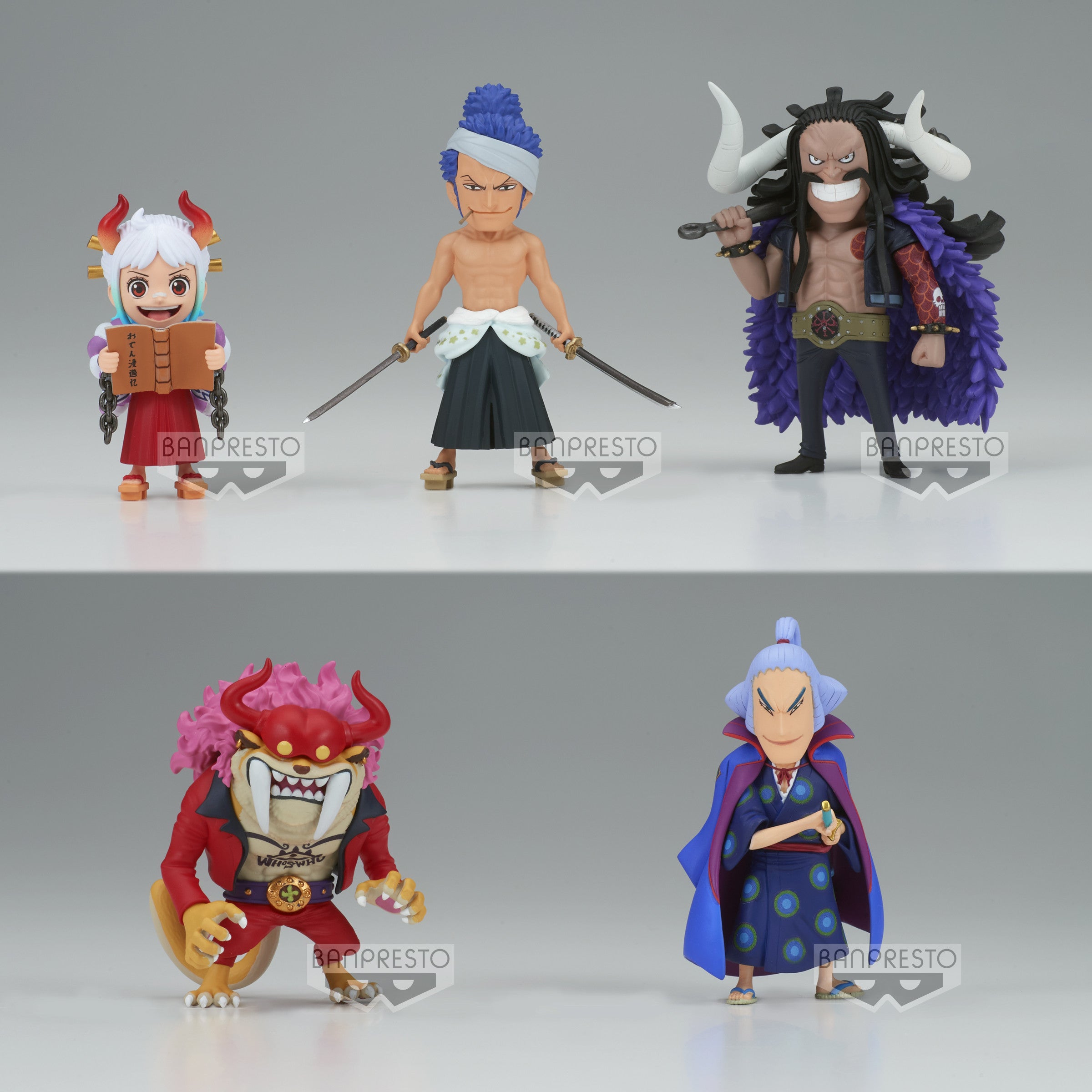 Figurine de Yamato de One Piece représentant le personnage dans une pose dynamique, avec des détails soignés et des couleurs vives, fabriquée par BANPRESTO.