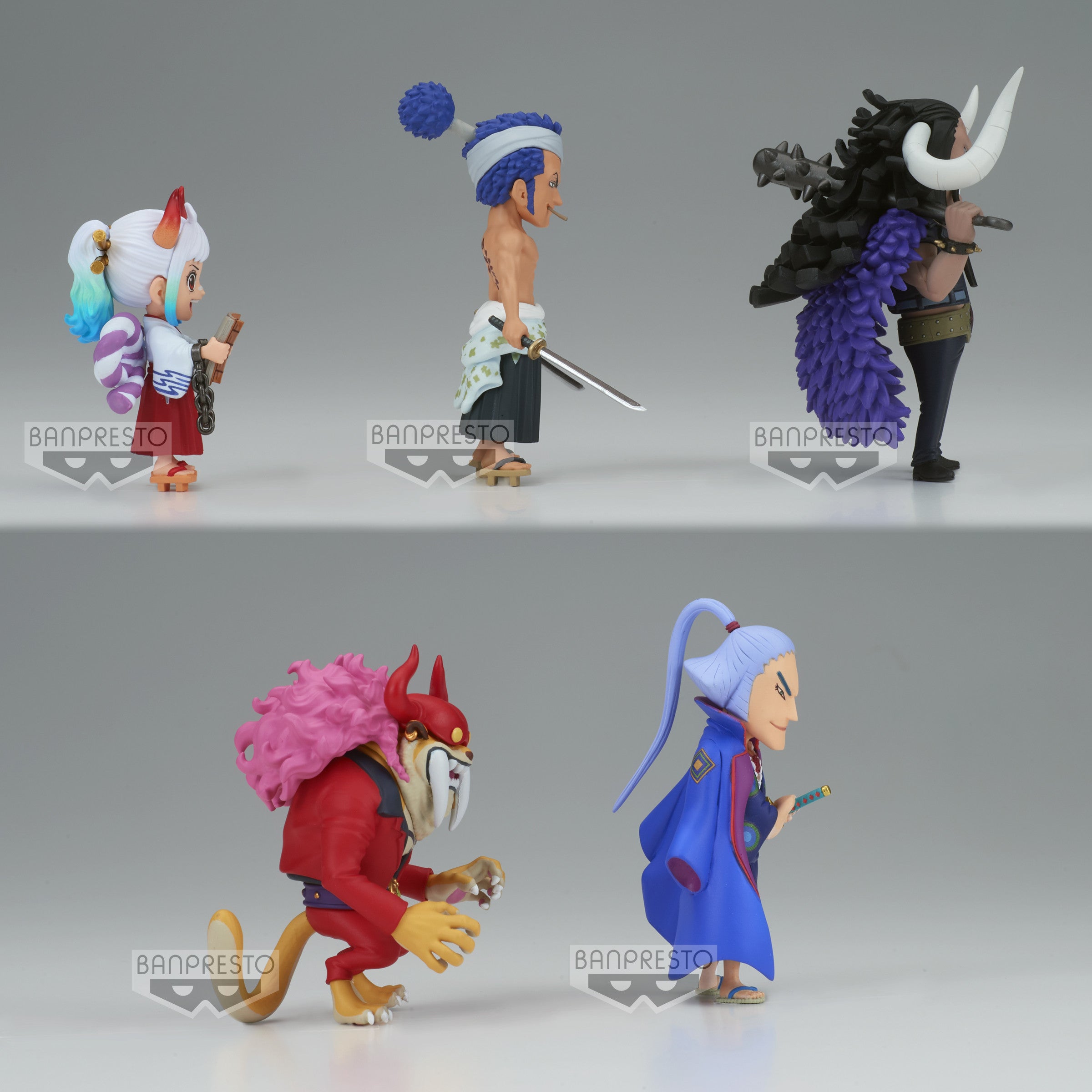 Figurine de Yamato de One Piece représentant le personnage dans une pose dynamique, avec des détails soignés et des couleurs vives, fabriquée par BANPRESTO.