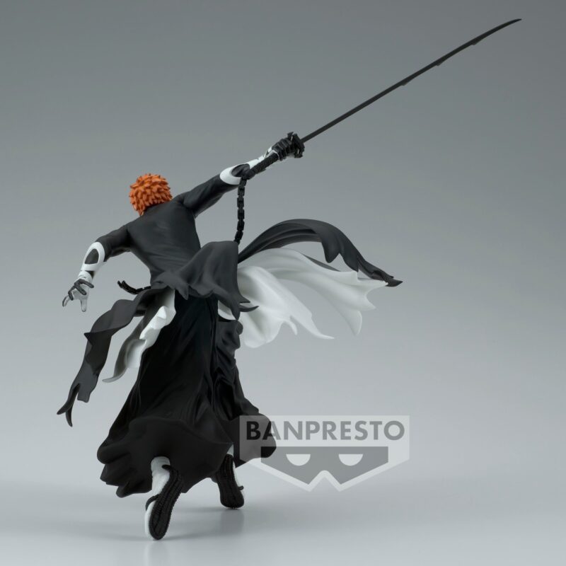 Figurine Ichigo Bleach en posture dynamique, Zanpakuto dégainé