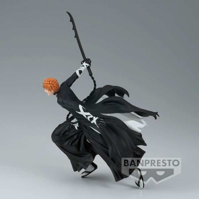 Figurine Ichigo Bleach en posture dynamique, Zanpakuto dégainé