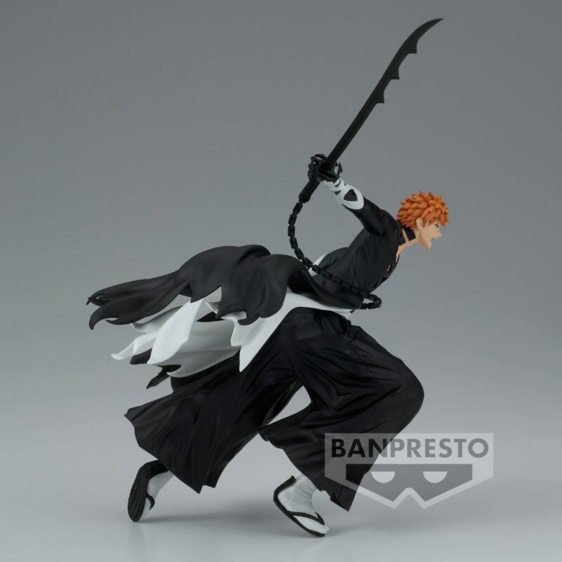 Figurine Ichigo Bleach en posture dynamique, Zanpakuto dégainé