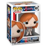 Figurine Orihime Inoue Bleach cheveux roux en frange, posture pleine de vie