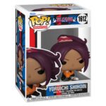 Figurine Yoruichi Bleach posture dynamique de combat, cheveux violets