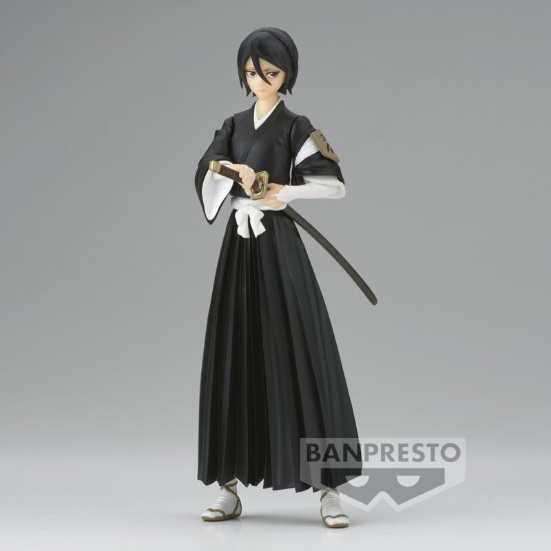 Figurine Rukia Bleach en tenue de shinigami, Zanpakuto Sode no Shirayuki