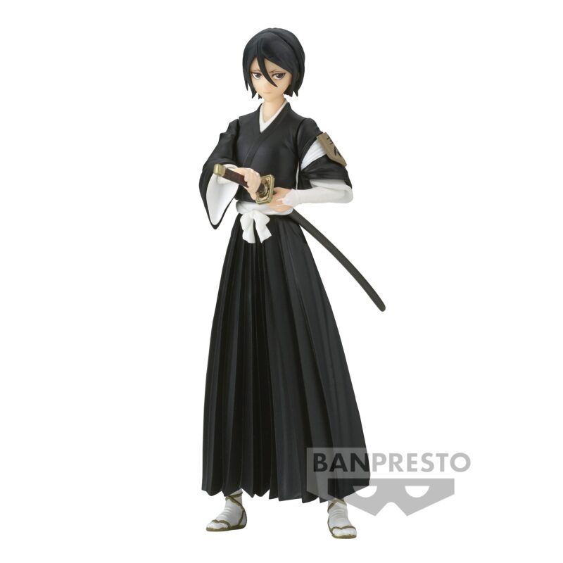 Figurine Rukia Bleach en tenue de shinigami, Zanpakuto Sode no Shirayuki