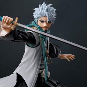 Figurine Toshiro Hitsugaya Bleach avec visage déterminé, Zanpakuto fidèle