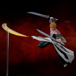 Figurine Ichigo Kurosaki Bleach avec cheveux longs, shihakushō modifié