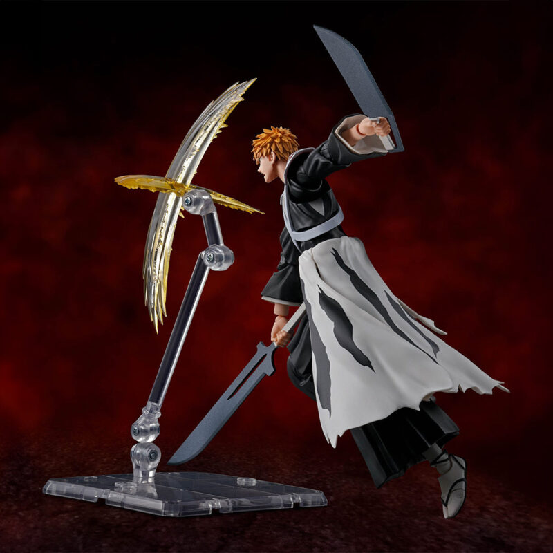 Figurine Ichigo Kurosaki Bleach avec cheveux longs, shihakushō modifié