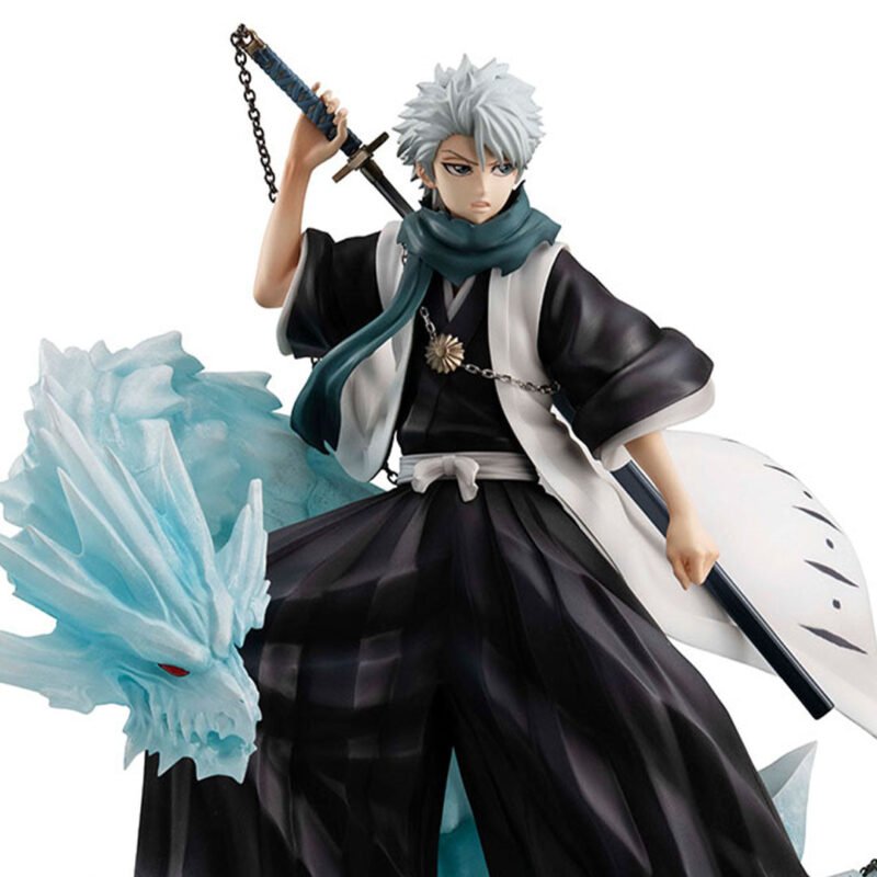 Figurine Toshiro Hitsugaya Bleach en pleine utilisation de Hyōrinmaru, Dragon de Glace