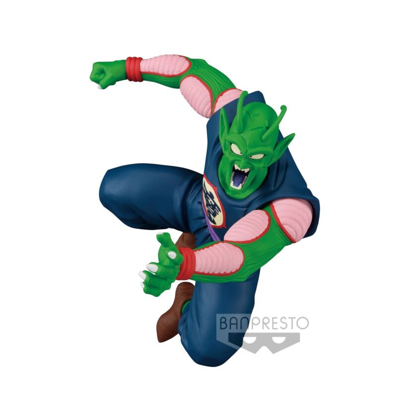Figurine de Piccolo Daimaoh de Dragon Ball, représentant le personnage avec des détails précis, fabriquée en PVC par Banpresto, mesurant 10 cm.