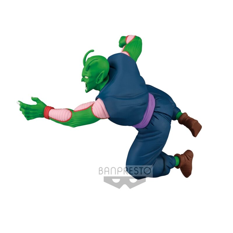 Figurine de Piccolo Daimaoh de Dragon Ball, représentant le personnage avec des détails précis, fabriquée en PVC par Banpresto, mesurant 10 cm.