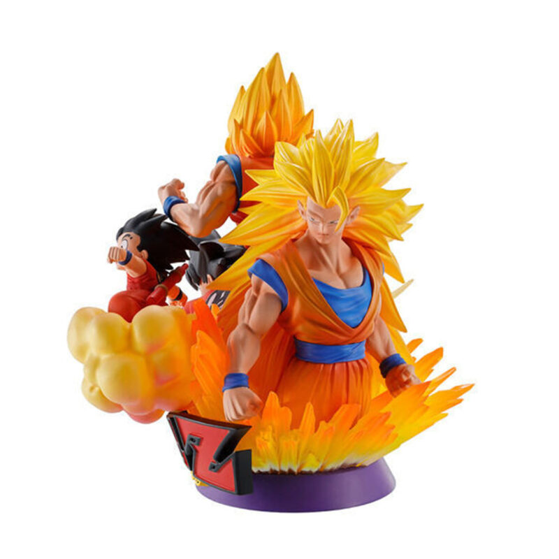 Figurine en résine représentant un personnage de style fantastique, avec des détails colorés et une finition lisse.