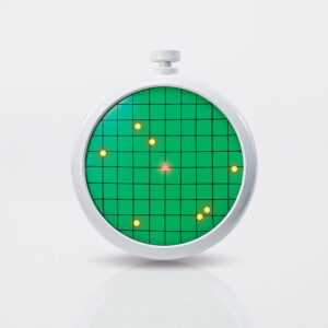 Réplique du Dragon Radar de Dragon Ball, mesurant 10 cm, avec des fonctions sonores et un éclairage électronique, représentant un appareil utilisé pour localiser les Dragon Balls.