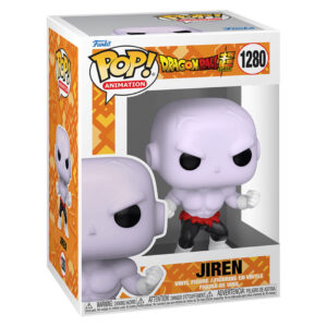 Figurine Pop de Jiren en pose de combat avec un uniforme déchiré, fabriquée par Funko.