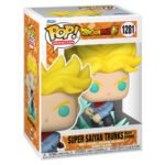 Figurine Pop de Trunks en Super Saiyan brandissant une épée avec une aura translucide entourant ses pieds, fabriquée par Funko.