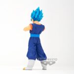 Figurine de Vegetto en Super Saiyan Blue mesurant 18 cm, représentant la fusion de Gokû et Vegeta, fabriquée par Banpresto.