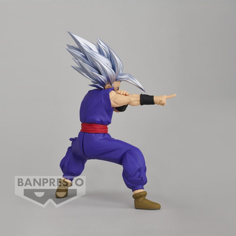Figurine de Gohan Beast de Dragon Ball Super avec des détails saisissants et une pose dynamique, fabriquée par Banpresto.