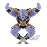 Figurine Ginyu de Dragon Ball Z en PVC mesurant 10 cm, représentant le personnage dans une pose emblématique sur la planète Namek.