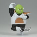 Figurine de Guldo du Commando Ginyu, mesurant 8 cm, représentant le personnage dans une pose caractéristique avec un socle spécial.