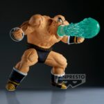 Figurine de Nappa de Dragon Ball Z mesurant 12 cm, représentant le personnage avec une sphère d'énergie dans une pose dynamique. Fabriquée par Banpresto.