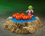 Figurine de Porunga de Dragon Ball Z mesurant 28 cm avec une tête optionnelle, accompagnée de figurine de Dende et de 7 Dragon Balls de Namek.