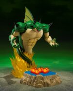 Figurine de Porunga de Dragon Ball Z mesurant 28 cm avec une tête optionnelle, accompagnée de figurine de Dende et de 7 Dragon Balls de Namek.