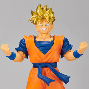 Figurine de Son Gohan de 19 cm en PVC, représentant le personnage de Dragon Ball Z avec des détails fidèles et une pose dynamique.