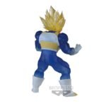 Figurine de Vegeta de Dragon Ball, représentant le Prince des Saiyans avec une expression déterminée, fabriquée par Banpresto.