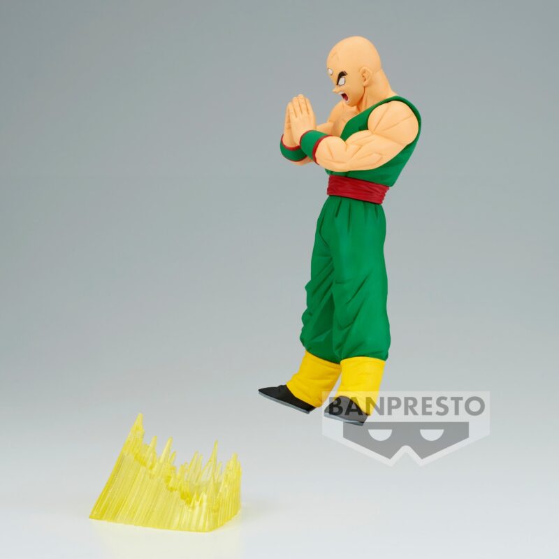 Figurine de Ten Shin Han en PVC mesurant 18 cm, représentant le personnage en position d'attaque avec un regard déterminé et les mains formant un triangle pour exécuter le Kikōhō. Éditée par Banpresto dans la collection GxMateria.