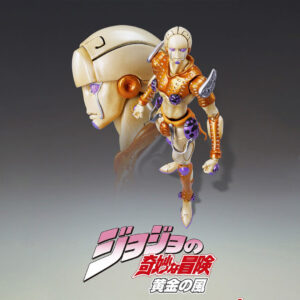 Vue 3/4 de face en plan américain de la figurine Gold Experience de JoJo's Bizarre Adventure: Golden Wind.