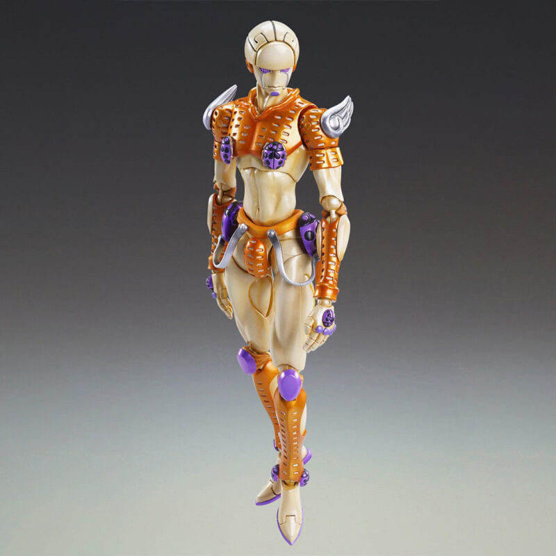 Vue de face en plan américain de la figurine Gold Experience de JoJo's Bizarre Adventure: Golden Wind.