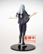 Figurine Taito de Mahito de la série Jujutsu Kaisen en manteau noir, en posture confiante de dos, sans expression visible. Vue 3/4 à mi-distance.