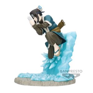 Figurine de Haku de la série Memorable Saga, représentant un ninja émergeant d'un mur de glace.