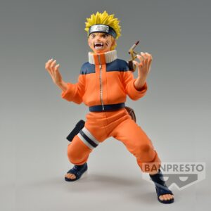 Figurine de Naruto Uzumaki en uniforme de l'équipe 7, représentant le jeune ninja avec des détails soignés.