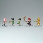 Figurine de Sakura Haruno dans une pose dynamique avec un bandana et un sourire déterminé, fabriquée par BANPRESTO.