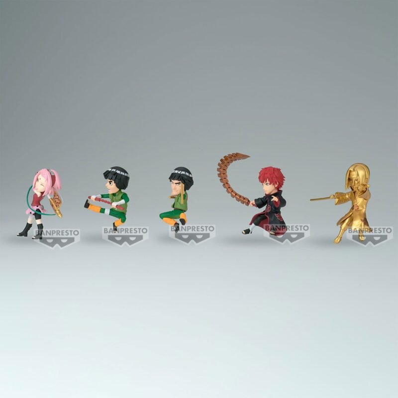 Figurine de Sakura Haruno dans une pose dynamique avec un bandana et un sourire déterminé, fabriquée par BANPRESTO.