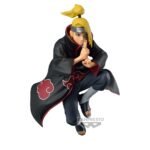Figurine Deidara du manga Naruto portant le manteau de l'Akatsuki et utilisant son Ninjutsu.