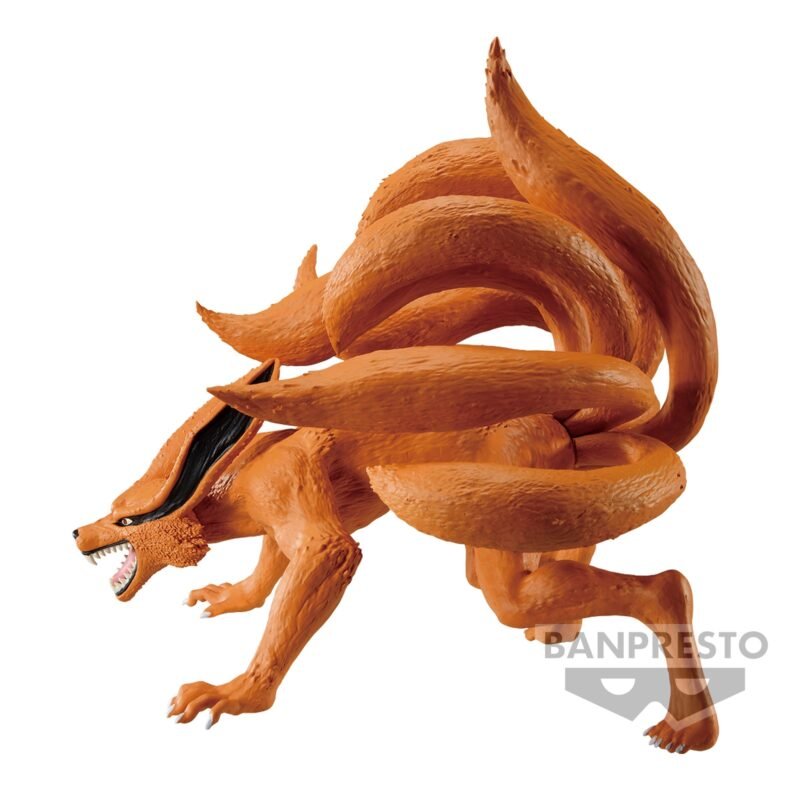 Figurine de Kurama de BANPRESTO représentant le démon renard à neuf queues avec des détails précis.