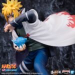 naruto-shippuden-figurine-namikaze-minato-figure-colosseum-branpesto_2 Figurine de Minato Namikaze en position de combat dynamique exécutant le Rasengan, fabriquée par BANPRESTO.