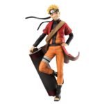 Figurine de Naruto Uzumaki en Sage Mode, avec des détails précis et des couleurs vives.